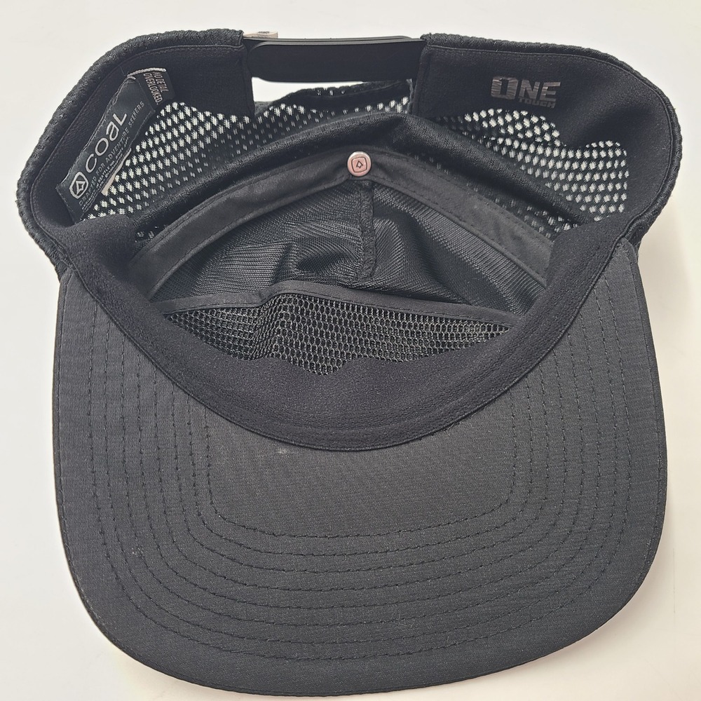 Coal Hat Snapback Mesh Black Mountain Patch Hike Outdoors Adventure Casual Men - Picture 9 of 12